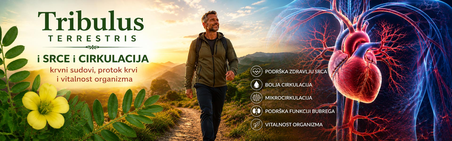 Tribulus terrestris i cirkulacija – krvni sudovi, srce i vitalnost organizma